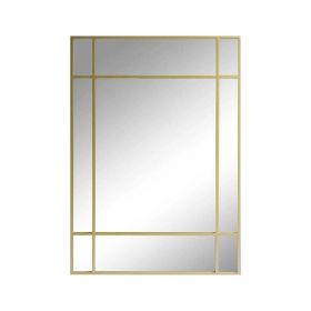 Miroir verrière  en métal or