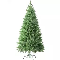 Sapin de Noël artificiel avec support métallique  vert