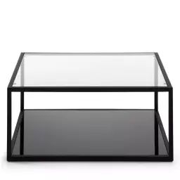 Blackhill – Table basse carrée en métal