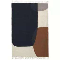 Tapis Tapis en Tissu, Coton – Couleur Bleu – 74.89 x 74.89 x 74.89 cm – Designer Trine Andersen