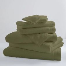 Drap de bain uni et coloré coton vert tilleul 150×100