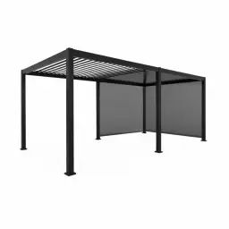 Pergola bioclimatique + 2 stores 3m