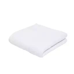 Serviette de bain uni en coton blanc 50×90