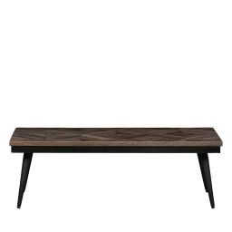 Table basse en bois et métal 120x40cm bois