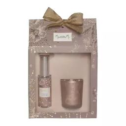 Coffret bougie et spray d’ambiance – Orange Étoilée