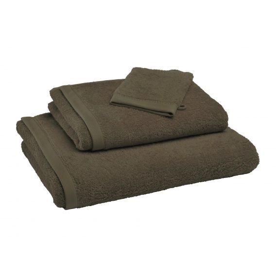 Drap de bain vert kaki 70×140 en coton bio