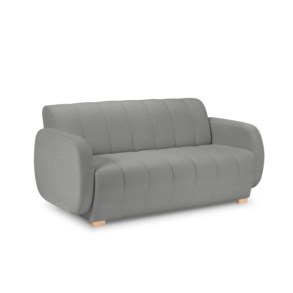 Canapé 2 places en boucle gris