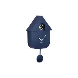 Horloge coucou moderne plastique bleu