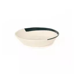 Assiette creuse Esquisse en Céramique, Céramique émaillée – Couleur Noir – 20.8 x 20.8 x 20.8 cm – Designer Sarah Lavoine