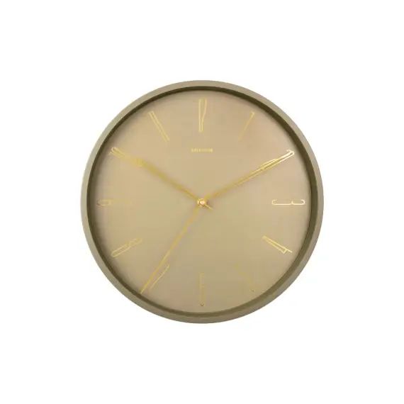Horloge murale en métal vert diam 35cm