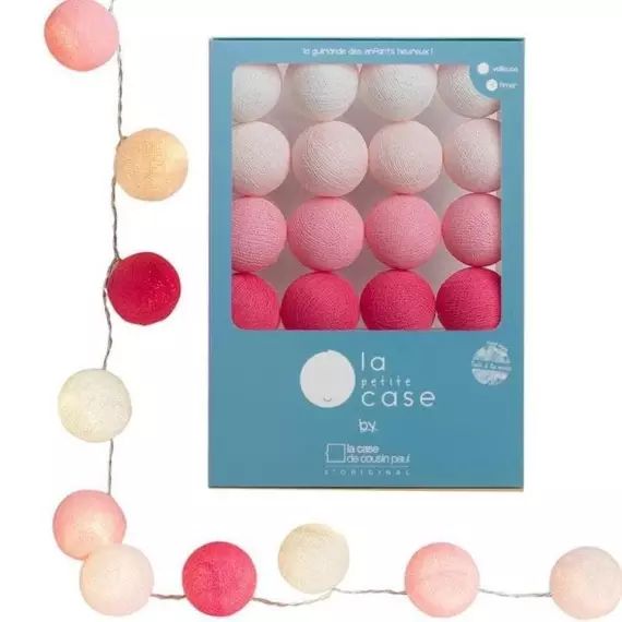 LA PETITE CASE-Coffret Guirlande lumineuse 16 Boules LED avec timer La Petite Case L2,9m