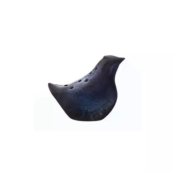 Vase Oiseau en Céramique, Grès – Couleur Noir – 20 x 13 x 16 cm – Designer