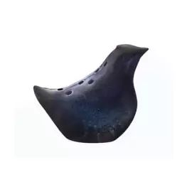 Vase Oiseau en Céramique, Grès – Couleur Noir – 20 x 13 x 16 cm – Designer