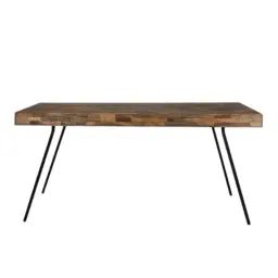 Table repas bois et acier L180