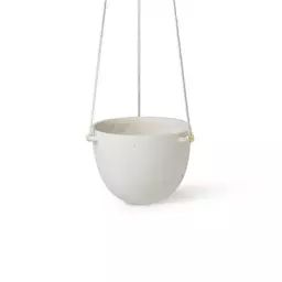 Pot suspendu Speckle en Céramique, Grès – Couleur Blanc – 70 x 21.25 x 14.5 cm – Designer Trine Andersen