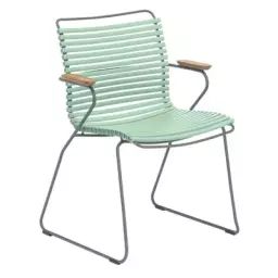 Fauteuil Click en Plastique, Métal – Couleur Vert – 55 x 84.9 x 82 cm – Designer Henrik  Pedersen