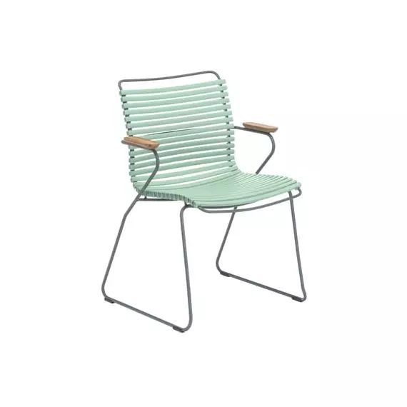 Fauteuil Click en Plastique, Métal – Couleur Vert – 55 x 84.9 x 82 cm – Designer Henrik  Pedersen