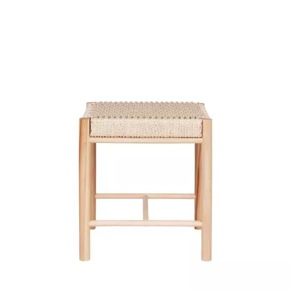 Abano – Tabouret en bois et corde H46,5cm