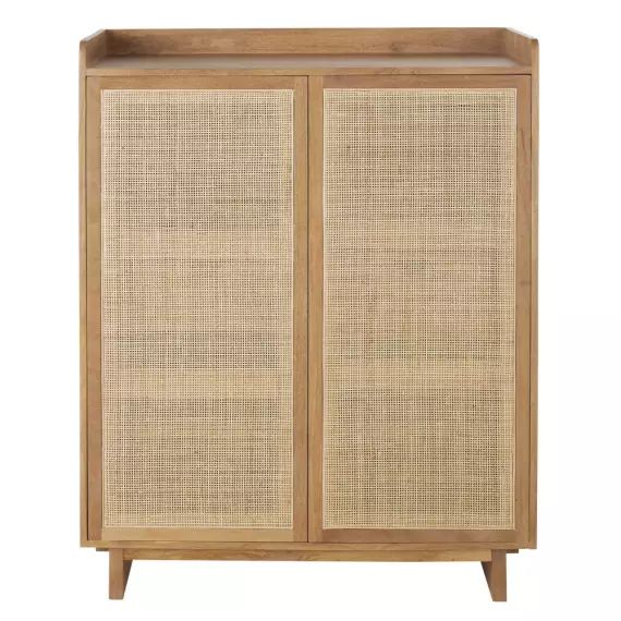 Bar 2 portes en bois de manguier et fibres végétales