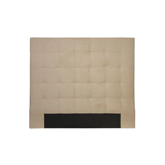 Tête de lit capitonnée en tissu MEGAN – Beige, Largeur – 140 cm – Usinestreet
