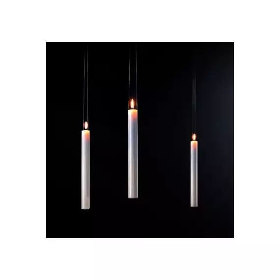 Bougie Fly Candle Fly! en Cire – Couleur Blanc – 300 x 13 x 32 cm – Designer Georg Baldele