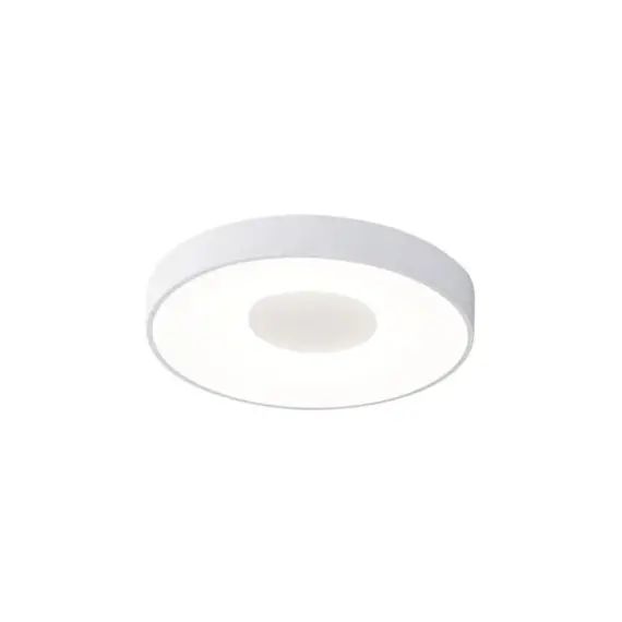 Plafonnier design en métal blanc