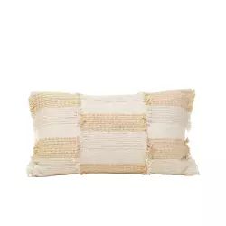 Housse de coussin 28×47 cm Naturel