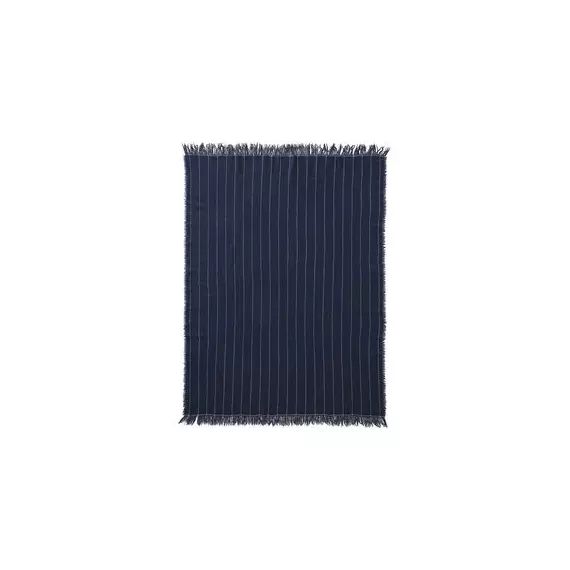 Plaid Plaids en Tissu, Soie – Couleur Bleu – 130 x 185 x 0.5 cm – Designer Mentze Ottenstein