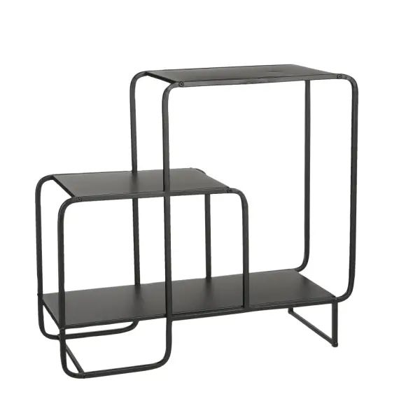 Table de console en métal noir H76