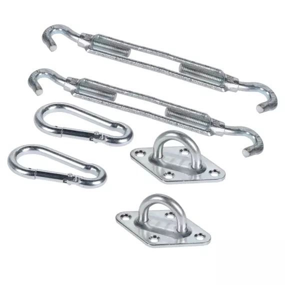 Kit de fixation pour voile d’ombrage 6 pièces