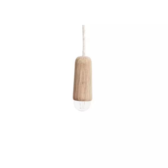 Suspension Luce en Bois, Chêne massif – Couleur Bois naturel – 20.33 x 20.33 x 14 cm – Designer Mickael  Koska