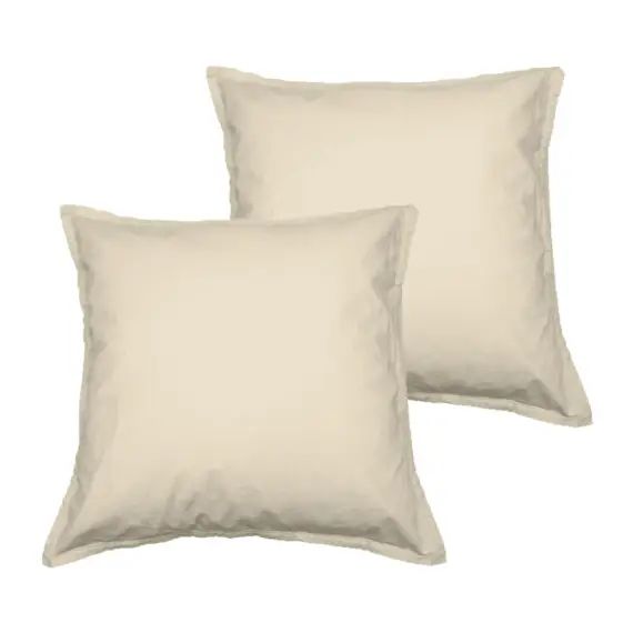 Lot de 2 taies d&rsquo;oreiller en coton  ficelle 65×65 cm
