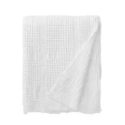 Couvre lit en jacquard de coton blanc 260×240