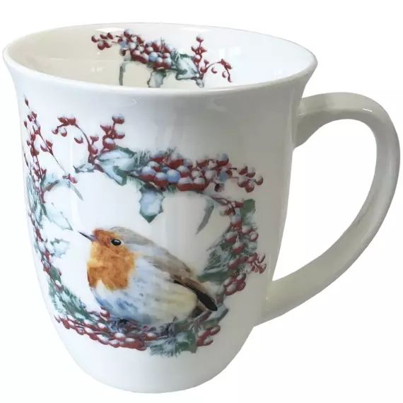 Tasse en porcelaine fine petits oiseaux
