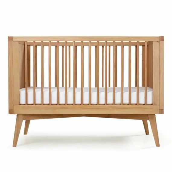 Lit bébé évolutif 70×140 cm effet bois