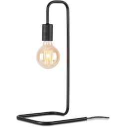 Lampe de table en fer noir H45cm