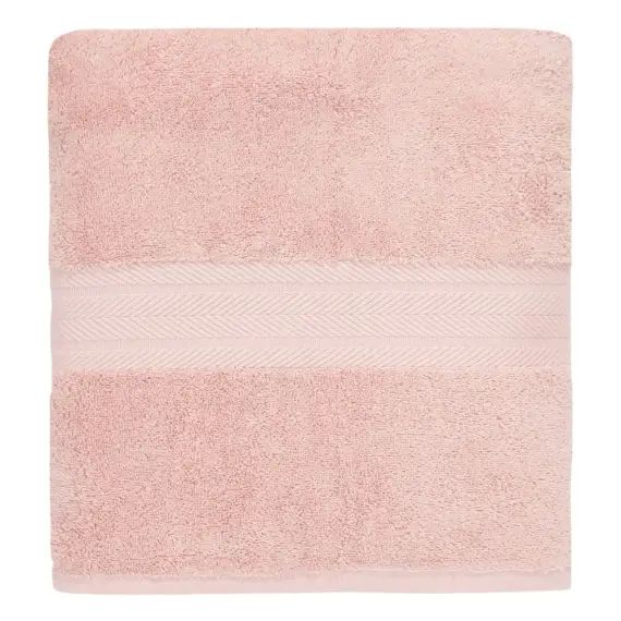 Drap de bain uni 550gr/m²  Poudre 100×150