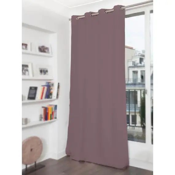 Rideau phonique thermique occultant gris 140×260