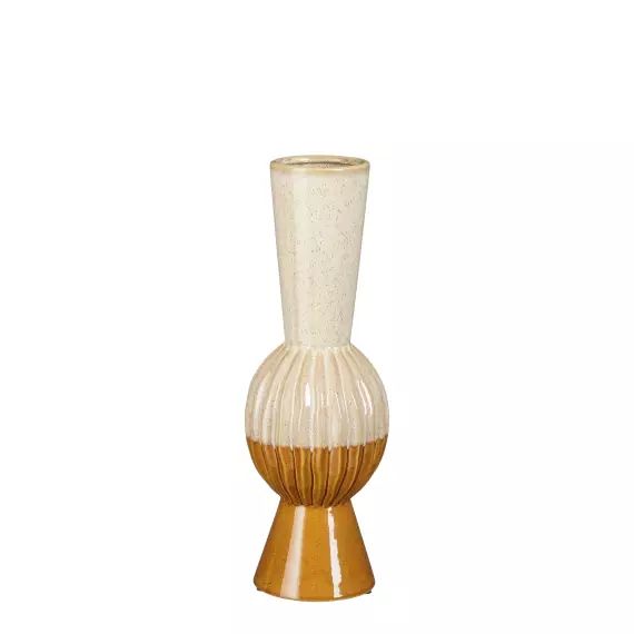 Vase en céramique ocre H40,5