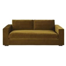 Canapé-lit 3/4 places en velours coloris bronze