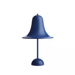 Lampe sans fil rechargeable Pantop en Plastique, Polycarbonate peint – Couleur Bleu – 200 x 27.85 x 30 cm – Designer Verner Panton