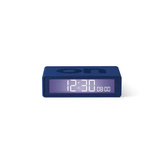 Réveil LCD Flip en Plastique, Gomme – Couleur Bleu – 8.4 x 19.31 x 2.4 cm – Designer Adrian Wright