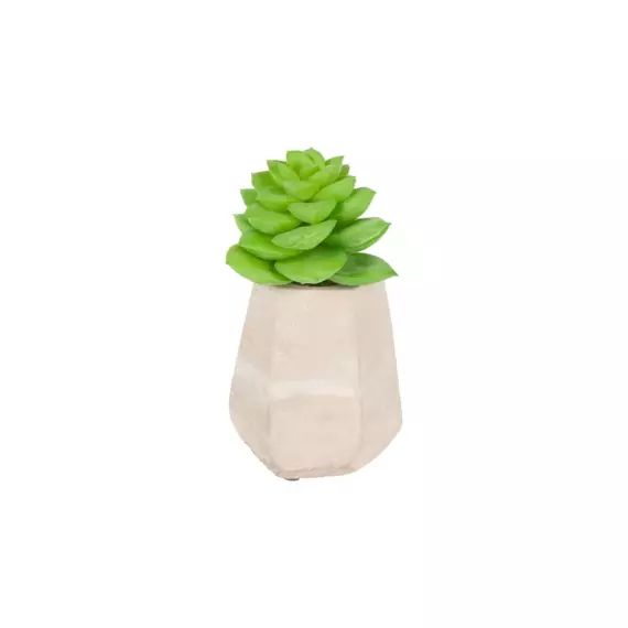 Succulente artificielle en pot en argile