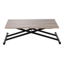 Table basse rectangulaire UP&DOWN coloris chêne/ noir