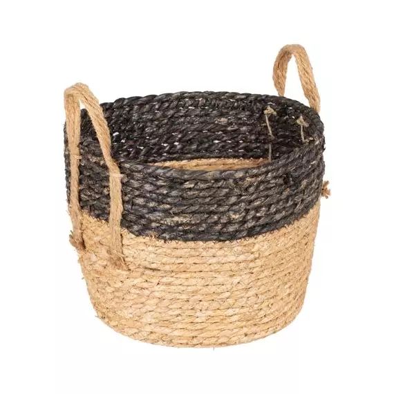 Panier model moyen RAKSHA Naturel et noir