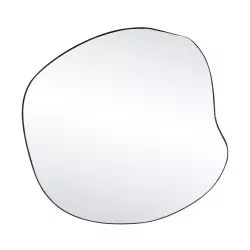 Auguste – Miroir de forme organique 45,5x46cm – Couleur – Noir