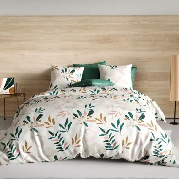 Parure de lit 2 places coton à motifs 220×240 cm