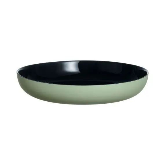 4 assiettes 21cm vert sauge