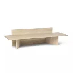 Console basse Oblique en Bois, Chêne massif – Couleur Bois naturel – 120 x 68.68 x 33 cm – Designer Trine Andersen