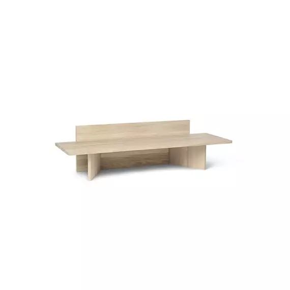 Console basse Oblique en Bois, Chêne massif – Couleur Bois naturel – 120 x 68.68 x 33 cm – Designer Trine Andersen